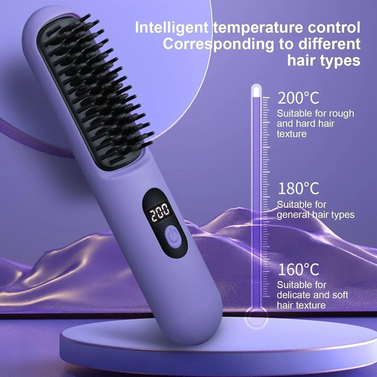 Mini Portable Straightening Brush - CATCH DROPSHIP