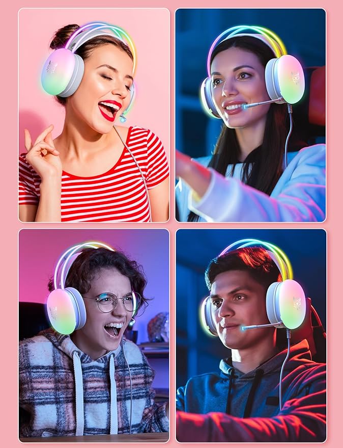 Rainbow Gaming Headphones - CATCH DROPSHIP